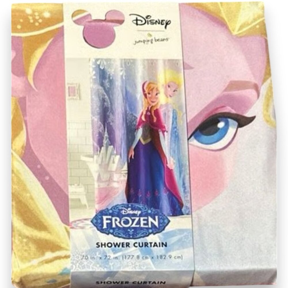 Disney Frozen Jumping Beans Shower Curtain Anna Elsa